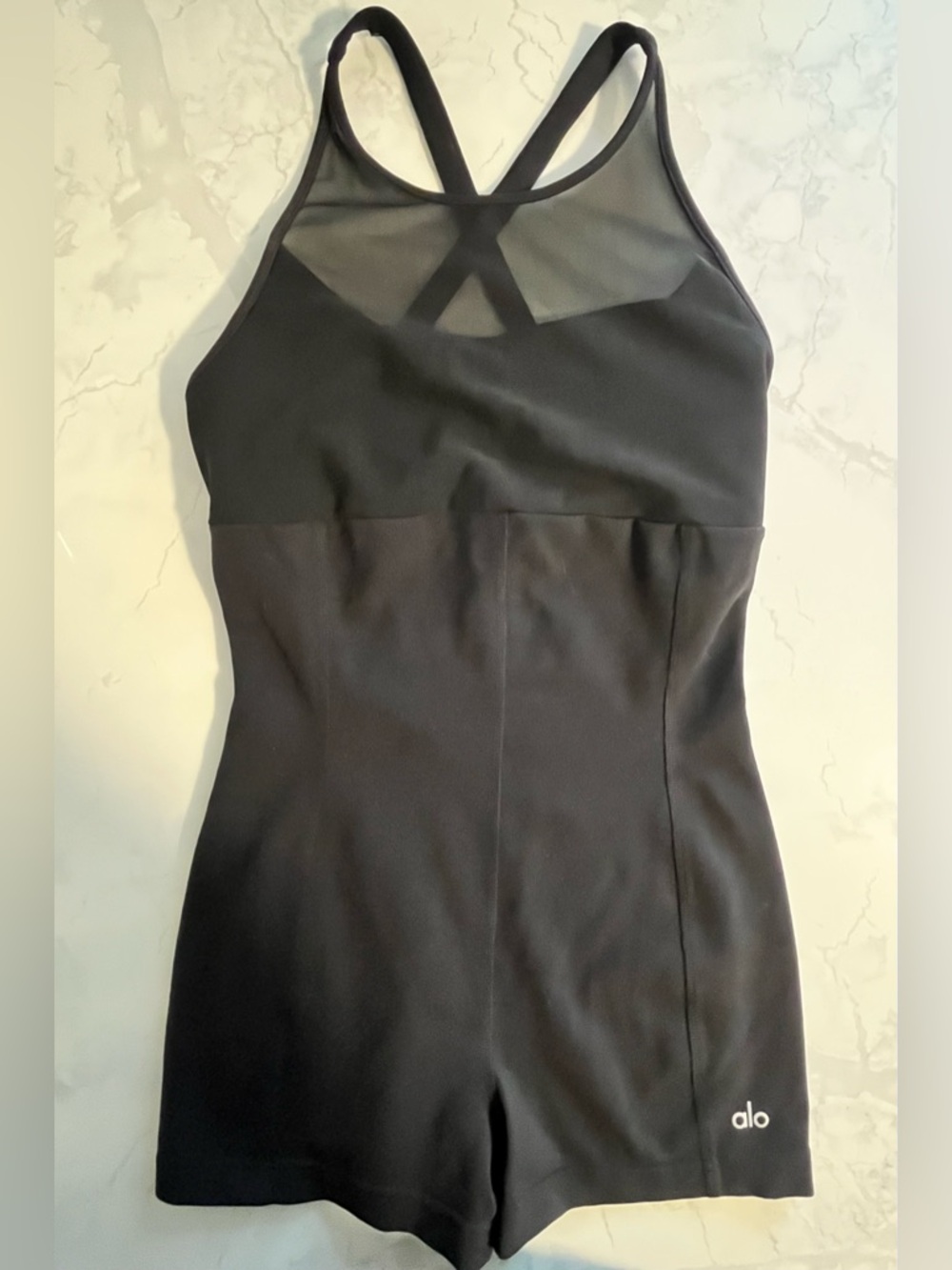 ALO Yoga Black Performance Onesie Romper